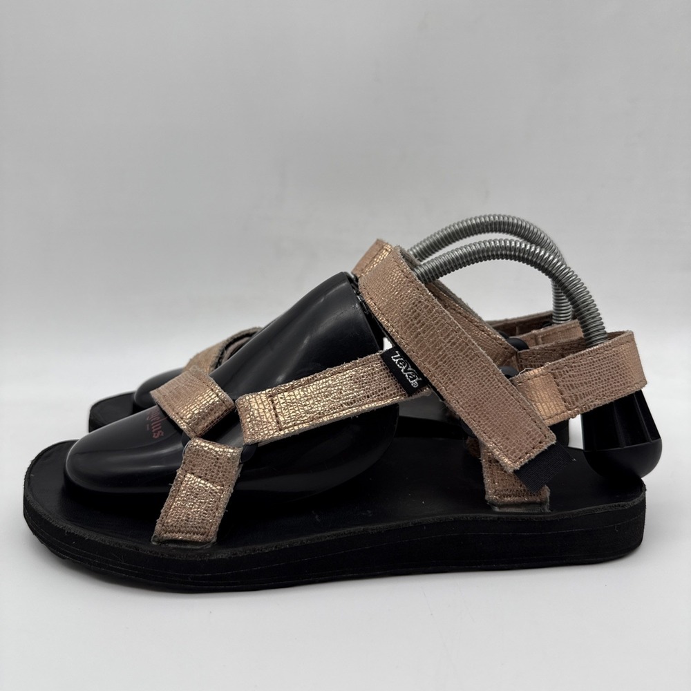 Teva Women's US SZ 8 Rose Gold Metallic Strap Sandals Outdoor Comfort Shoes - Picture 5 of 14